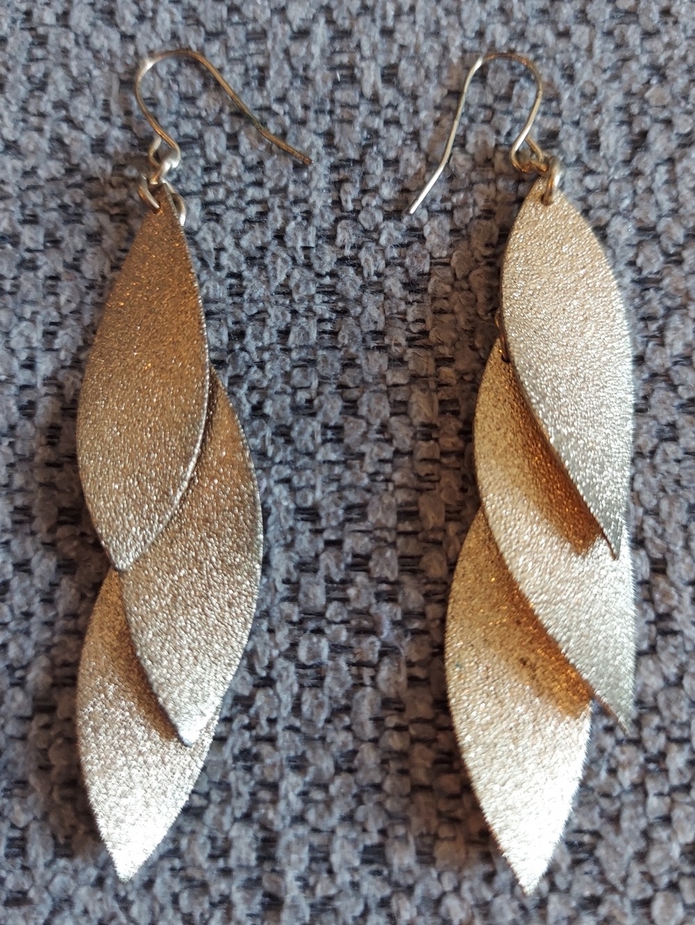 Elegant Gold Leaf Drop Earrings - Women Jewelry